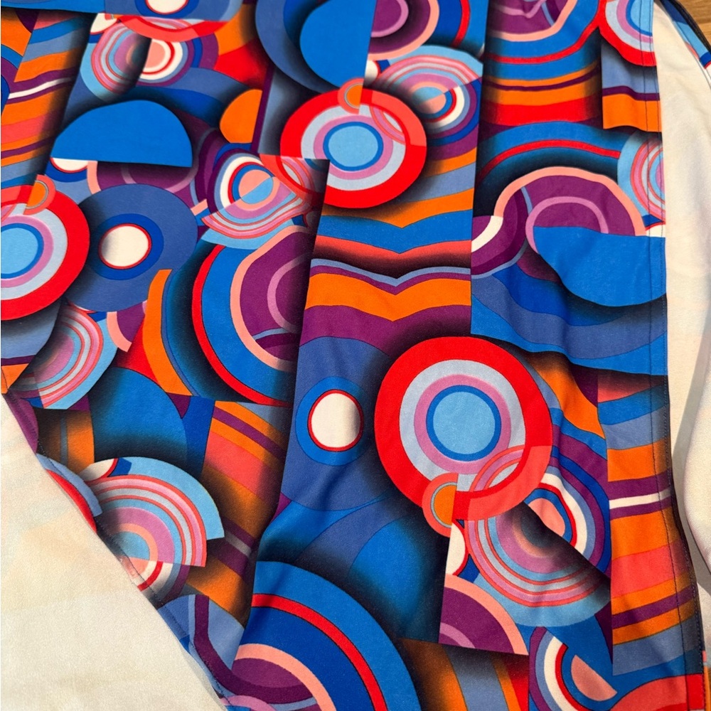 Colorful Abstract Patterned Scarf - Picture 2 of 2